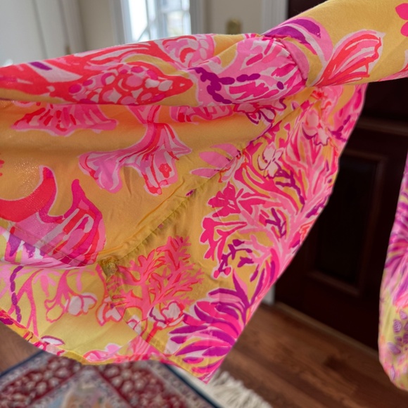 Lilly Pulitzer Nevie Floral Off-Shoulder Top - Size XS - NWT - Picture 6 of 8